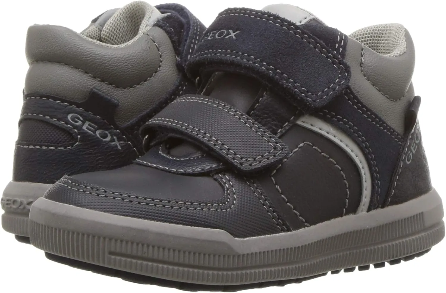 Geox Boys' Arzach High Top Velcro Sneaker