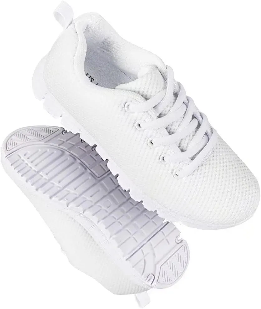 GIFTPUZZ Kids Running Shoes Breathable Athletic Mesh Sport Shoes Walking Sneakers