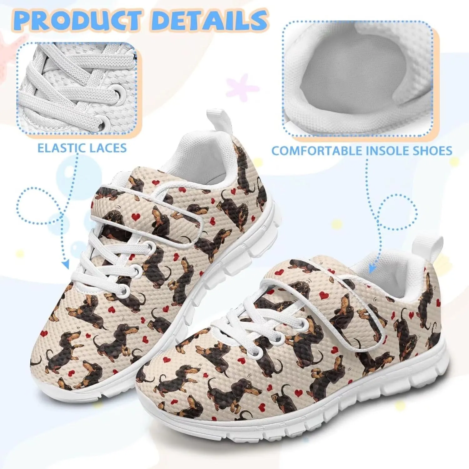 Girls Slip on Shoes Boys Walking Running Shoes for Kids Active