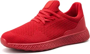 GOSPT Men's Breathable Mesh Lace-up Sneakers Sports Running Shoes