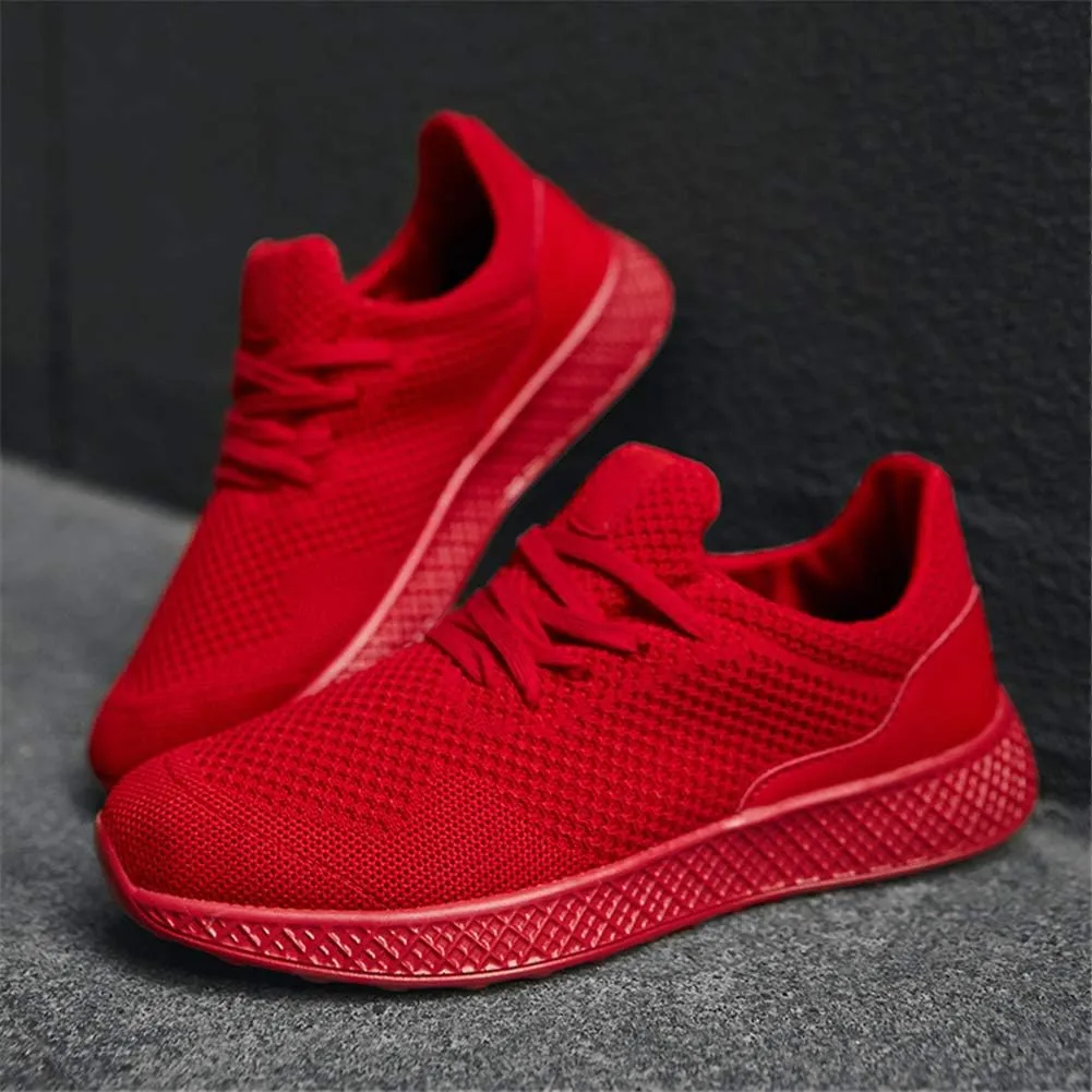 GOSPT Men's Breathable Mesh Lace-up Sneakers Sports Running Shoes