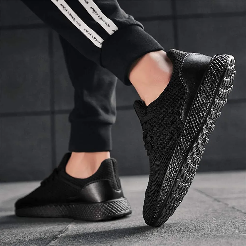 GOSPT Men's Breathable Mesh Lace-up Sneakers Sports Running Shoes