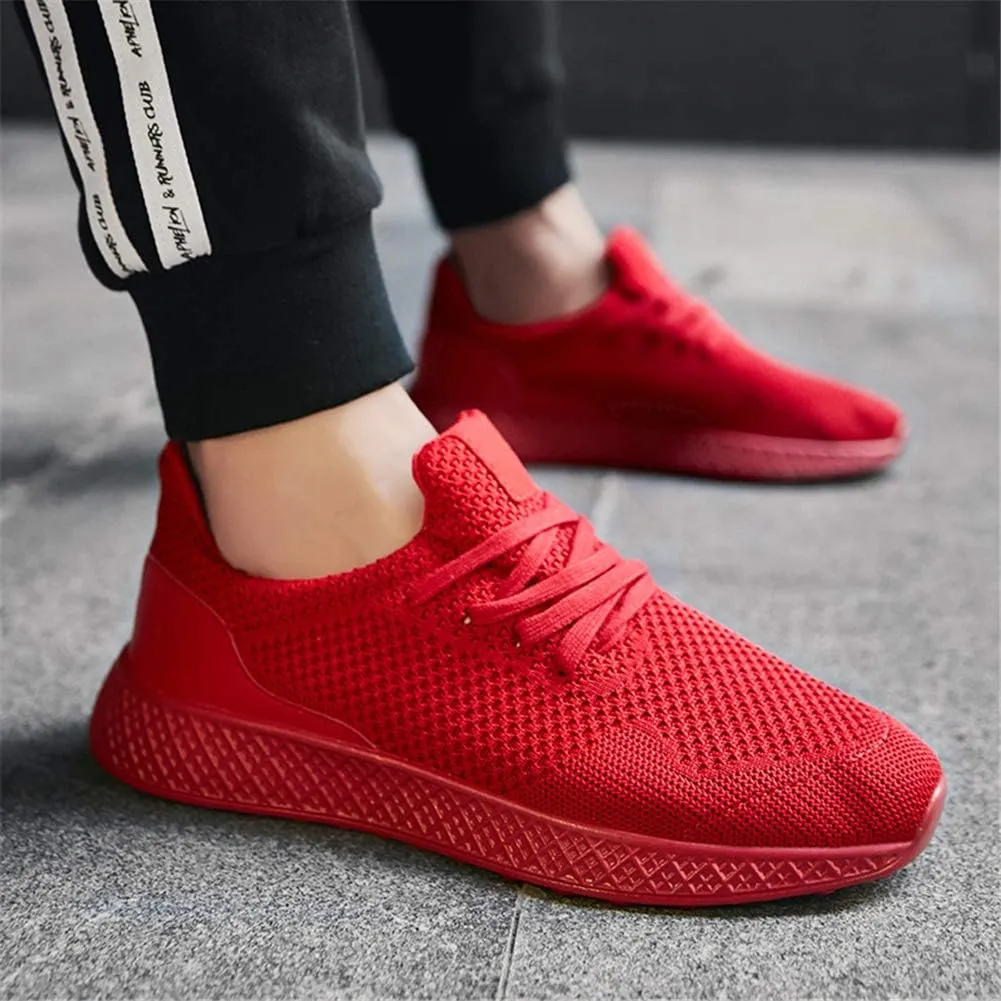 GOSPT Men's Breathable Mesh Lace-up Sneakers Sports Running Shoes
