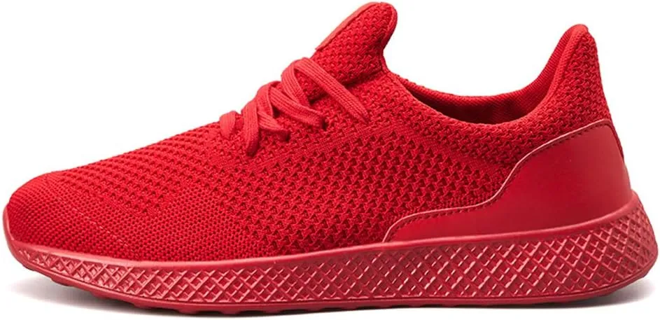 GOSPT Men's Breathable Mesh Lace-up Sneakers Sports Running Shoes