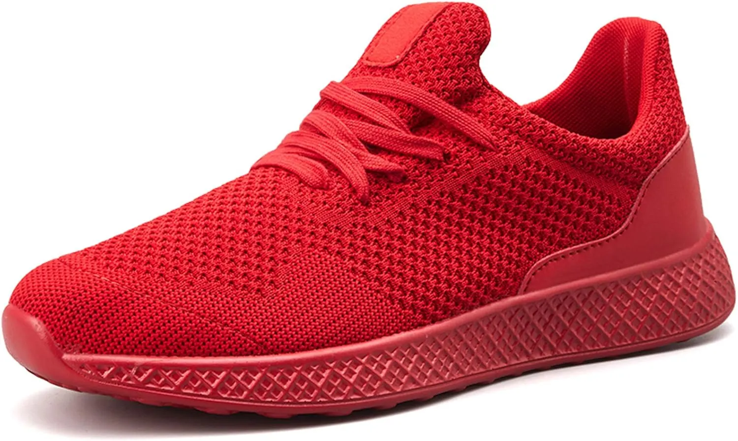 GOSPT Men's Breathable Mesh Lace-up Sneakers Sports Running Shoes