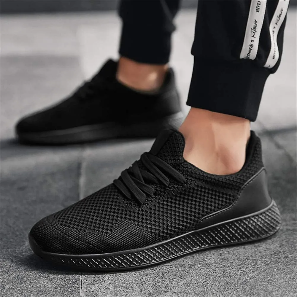 GOSPT Men's Breathable Mesh Lace-up Sneakers Sports Running Shoes