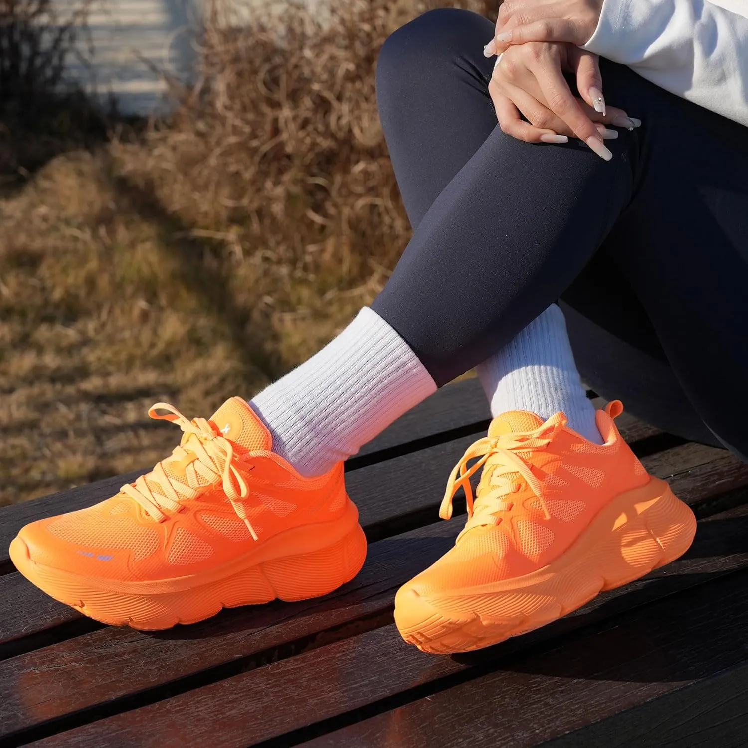 Hawkwell Women's Cloud Zero Active Walking Tennis Cushion Running Shoes Breathable Athletic Gym Workout Jogging Sports Sneakers Non Slip Medical Work Shoes