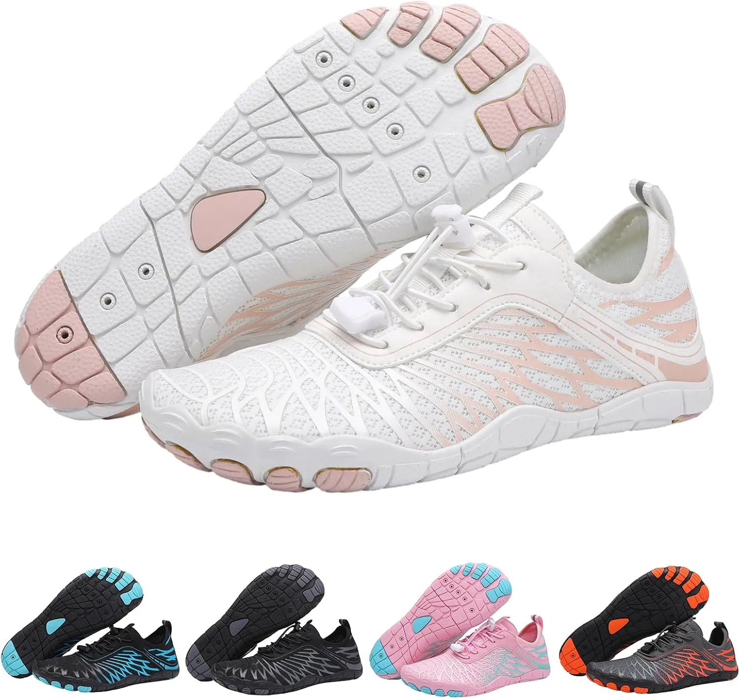 Hike Barefoot Shoes for Women Men Wide Toe Box Athletic Waterproof Trail Running & Non-Slip Barefoot Footwear