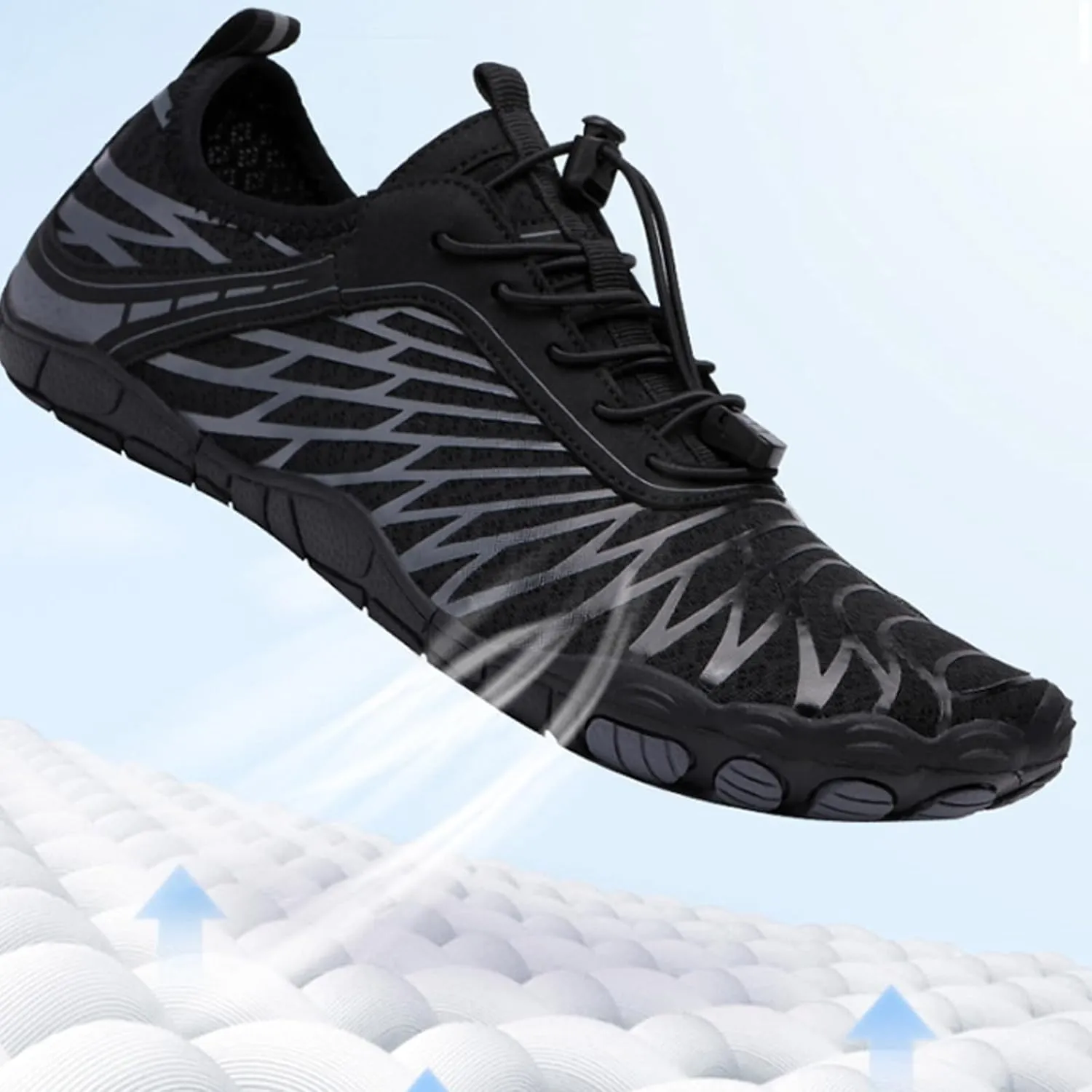 Hike Barefoot Shoes for Women Men Wide Toe Box Athletic Waterproof Trail Running & Non-Slip Barefoot Footwear