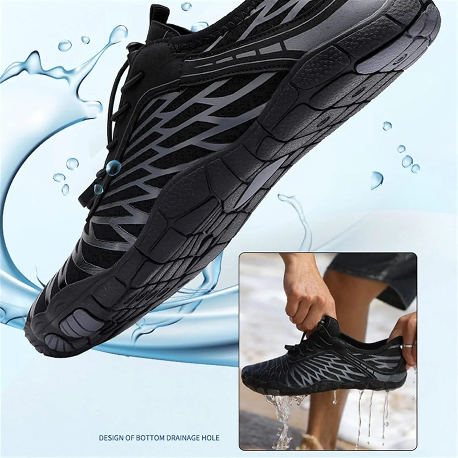Hike Barefoot Shoes for Women Men Wide Toe Box Athletic Waterproof Trail Running & Non-Slip Barefoot Footwear