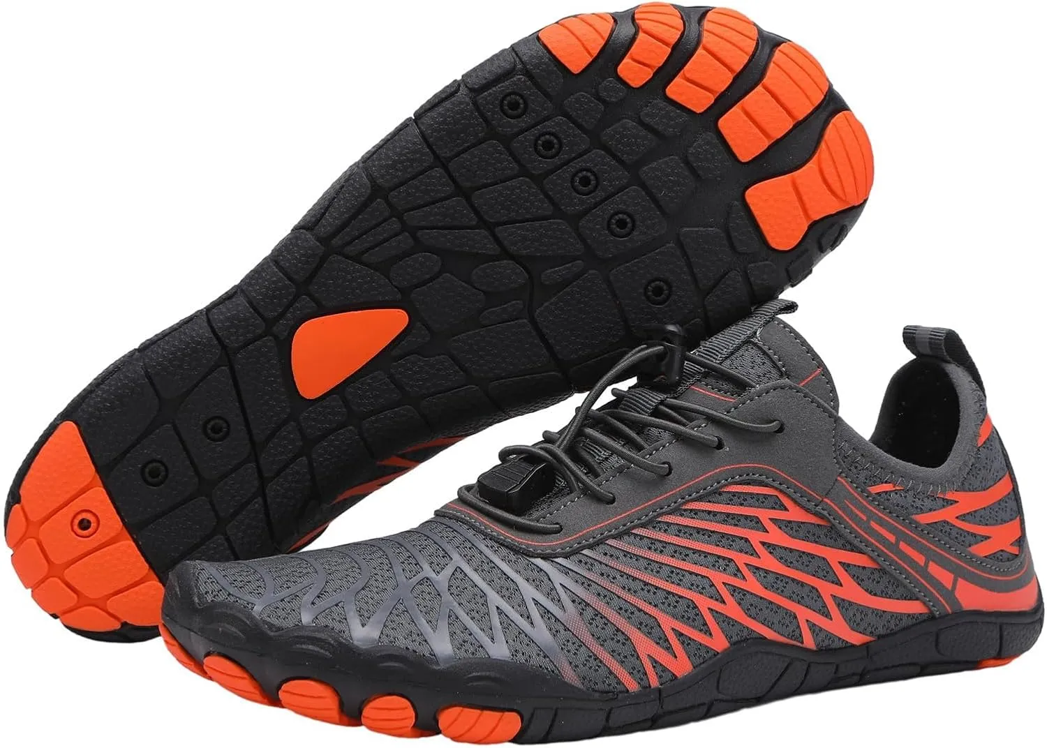 Hiking Barefoot Shoes for Women Men Pro-Healthy&Non-Slip Water Shoe Quick Drying Breathable Hike Walking Shoes Waterproof Trail Running Water Shoe Wide Toe Box Footwear Beach Sneakers Unisex