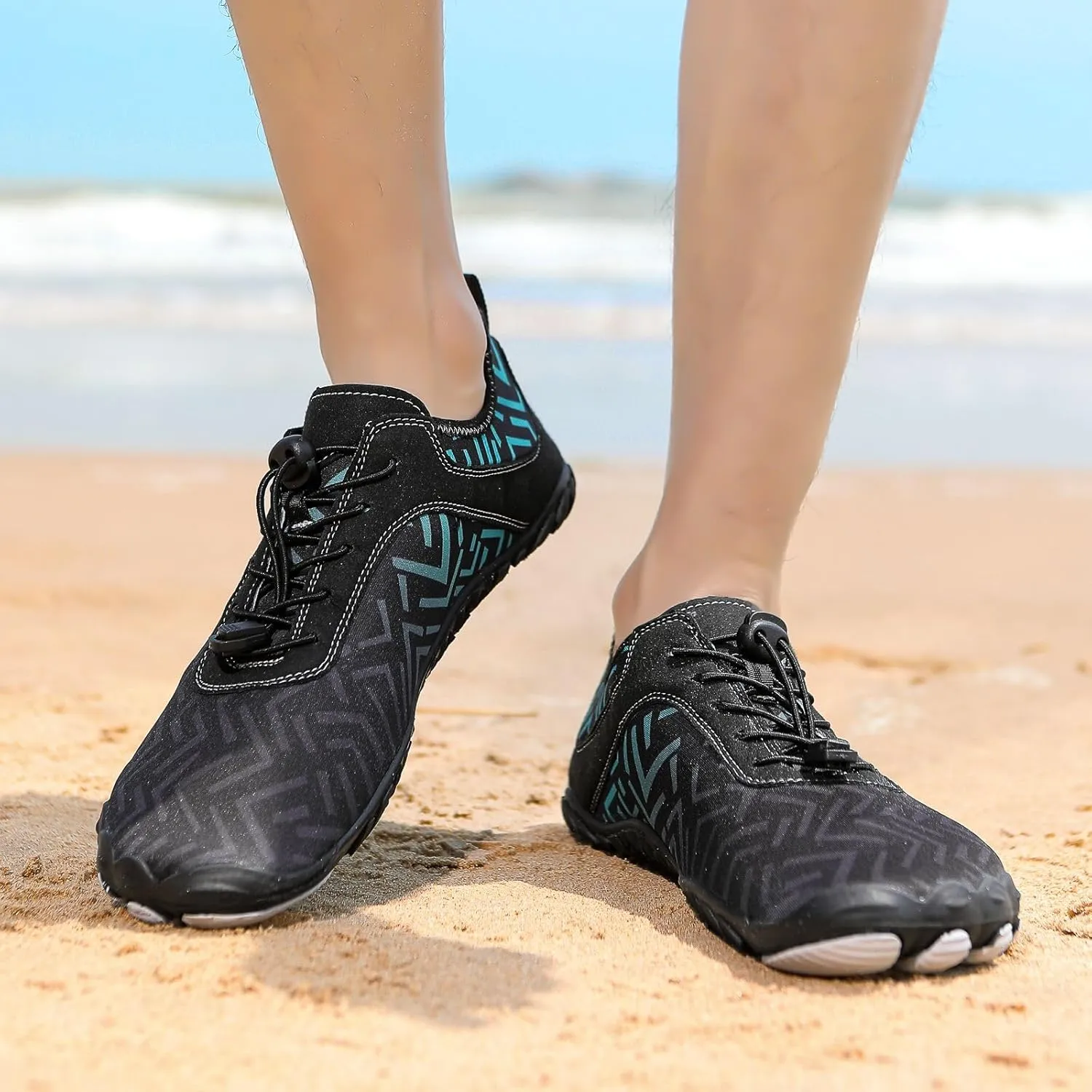 Hiking Shoes for Women Men Hike Pro Barefoot Shoes Wide Toe Box Non-Slip Walking Shoes Quick-Dry Aqua Sock Barefoot Beach Swim Shoes Outdoor Hiking Footwear Unisex