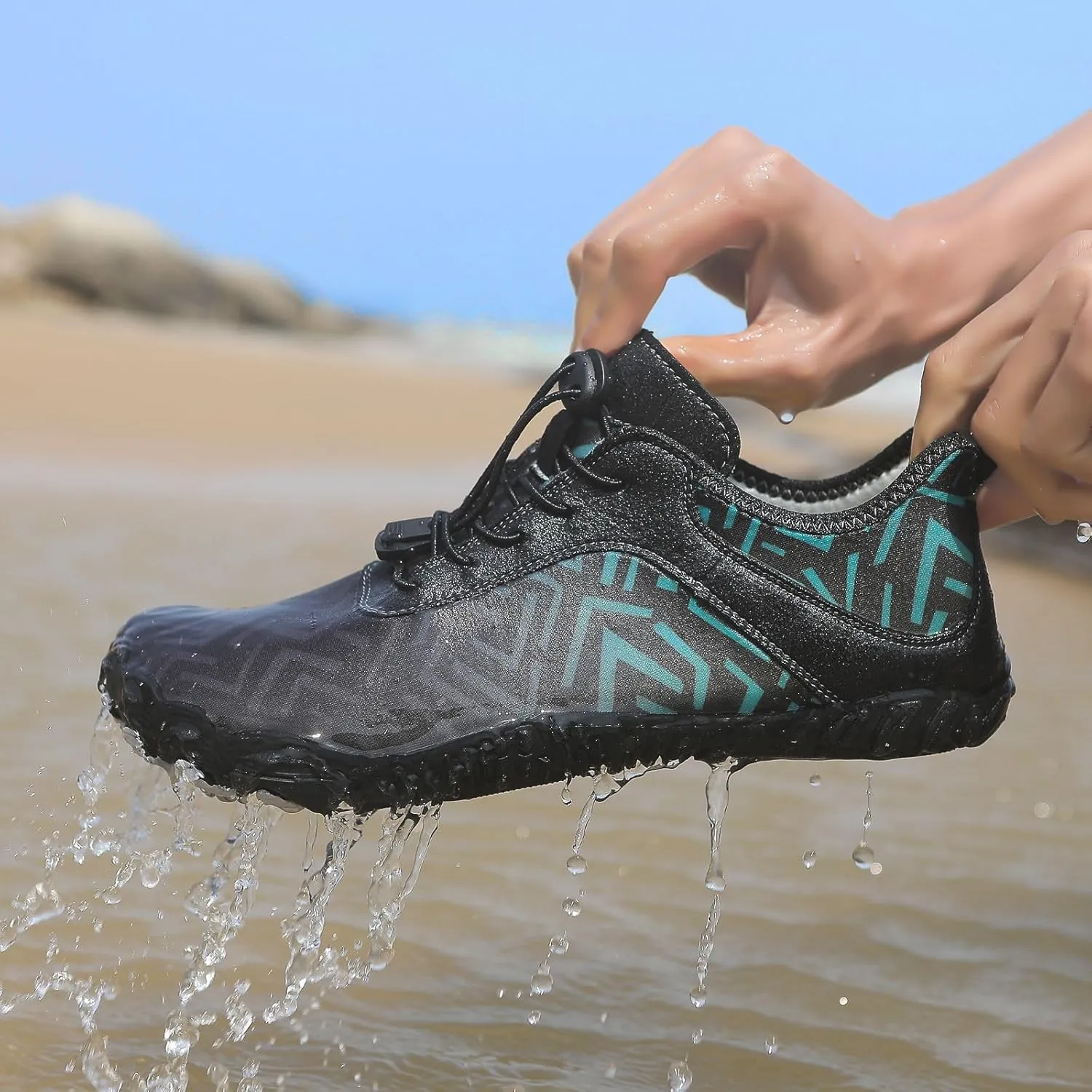 Hiking Shoes for Women Men Hike Pro Barefoot Shoes Wide Toe Box Non-Slip Walking Shoes Quick-Dry Aqua Sock Barefoot Beach Swim Shoes Outdoor Hiking Footwear Unisex
