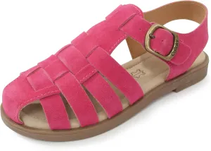 Kid Girls Fisherman Buckle Sandals - Comfortable Summer Sandals with Closed Toe & Adjustable Strap for Daily Wear & Outdoor Play