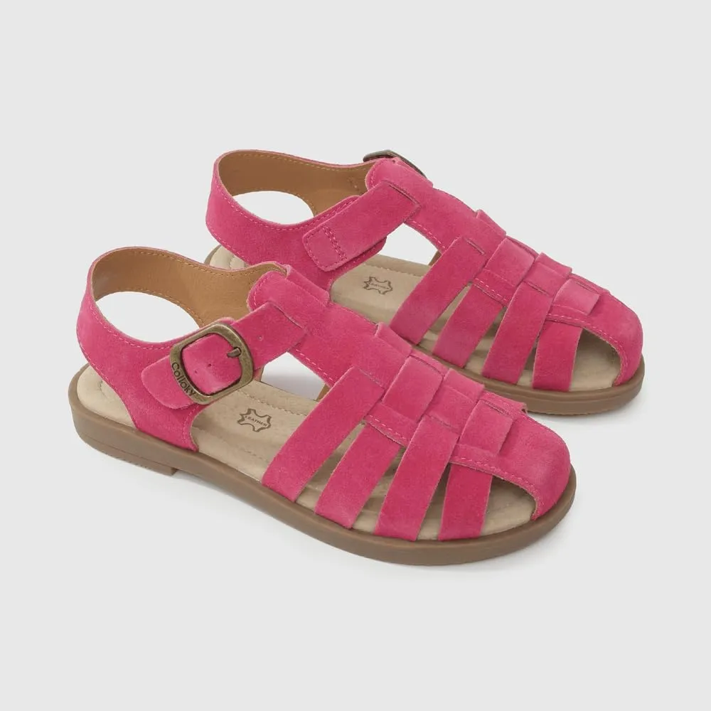 Kid Girls Fisherman Buckle Sandals - Comfortable Summer Sandals with Closed Toe & Adjustable Strap for Daily Wear & Outdoor Play