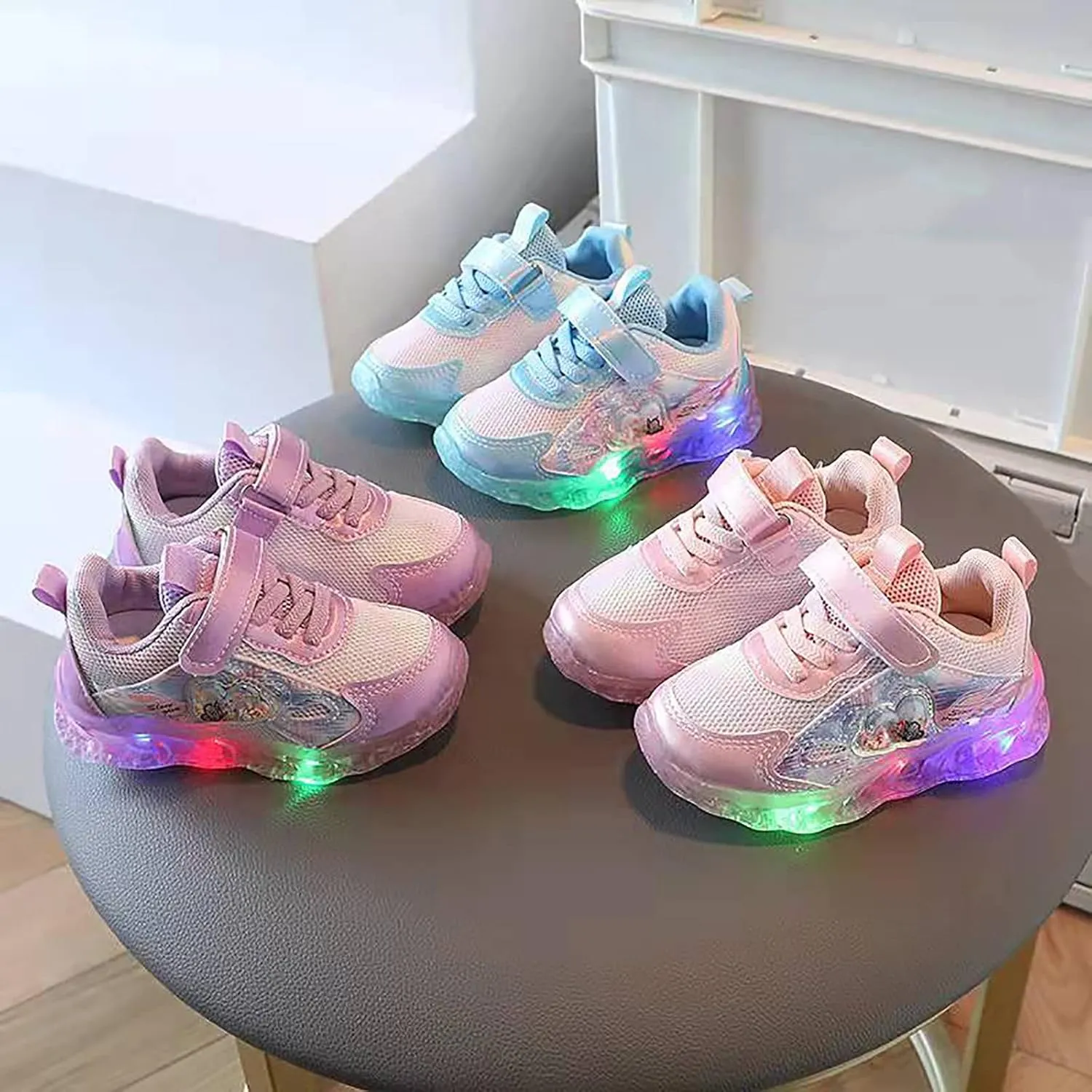 Kids Light up Shoes Led Shoes for Boys Girls USB Charging Flashing Trainers High Top Sneakers Luminous Shoes