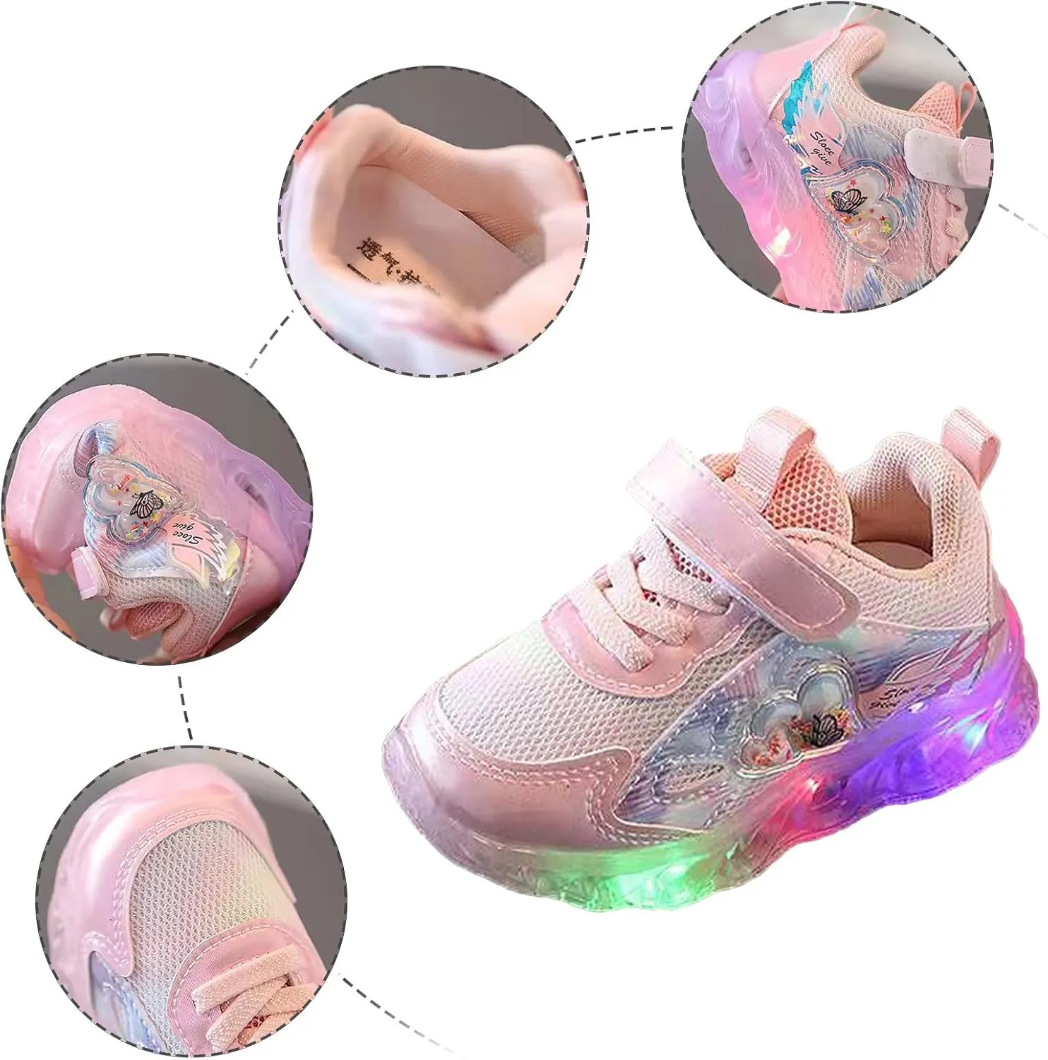 Kids Light up Shoes Led Shoes for Boys Girls USB Charging Flashing Trainers High Top Sneakers Luminous Shoes