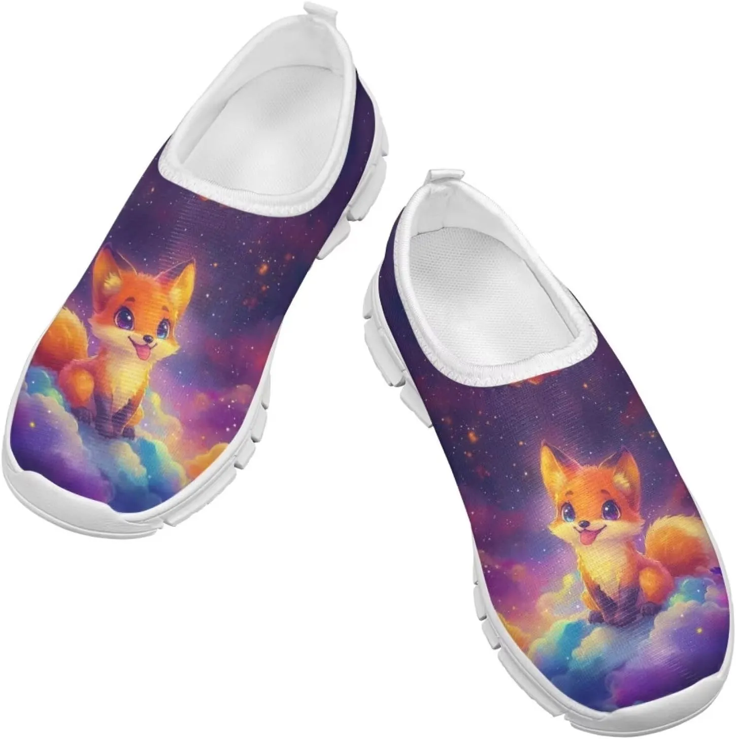 Kids Slip On Tennis Shoes Non Slip Girls Running Sports Shoes for Daily Wear