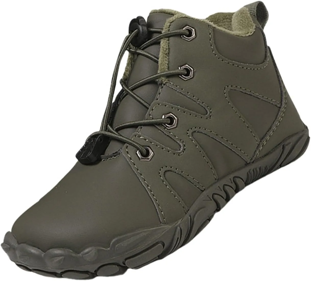 Kids Water Proof Barefoot Shoes for Boys Girls Fall Winter Warm 𝐐uick 𝗗ry Shoe Toddler Slip on Wide Toe Box Hiking
