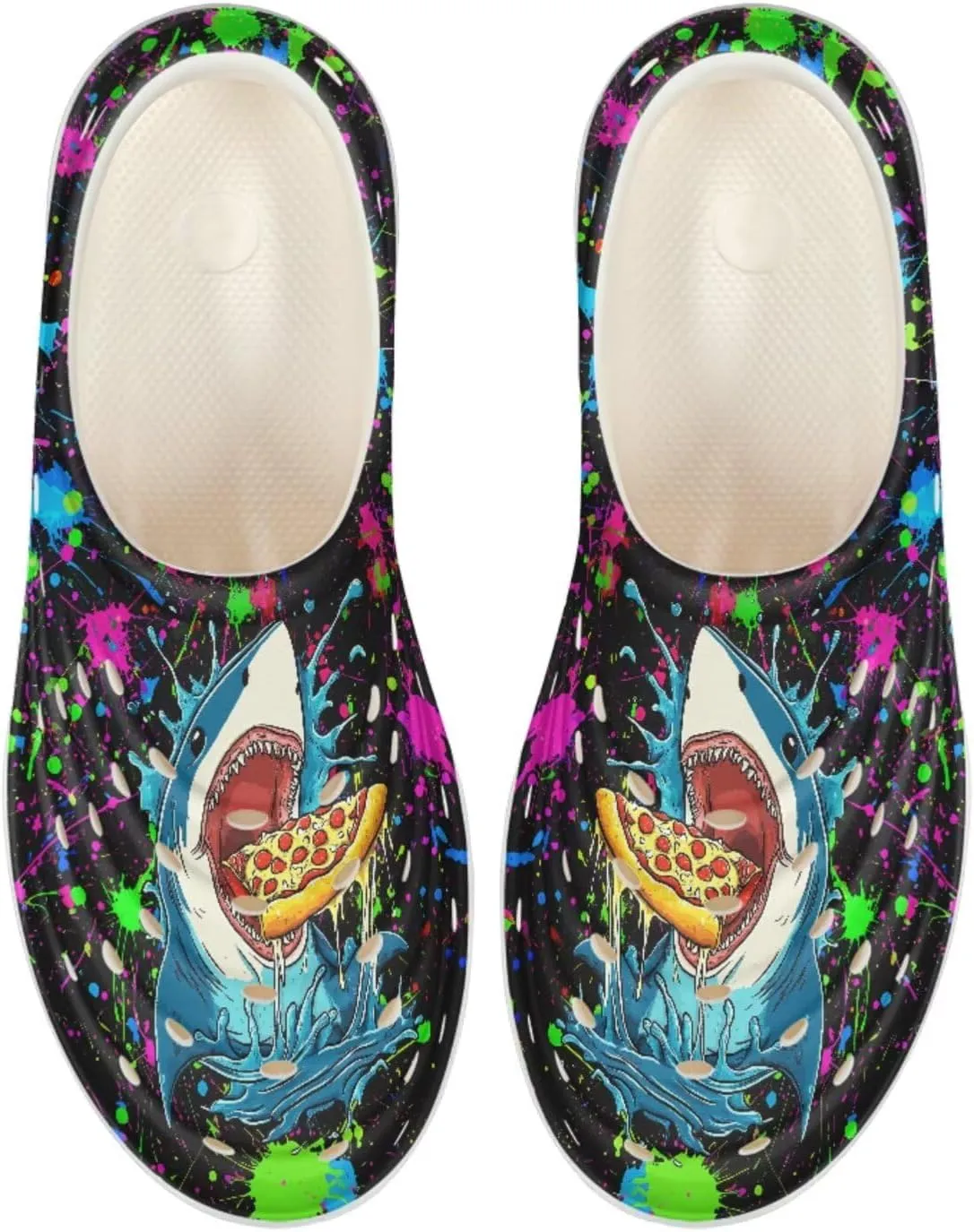 Kids Water Shoes for Boys Girls Cartoon Quick-Dry Water Sandals Slip-On for Swimming, Beach & Garden Play