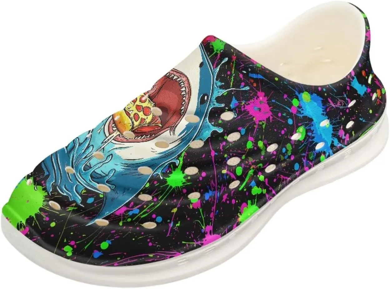 Kids Water Shoes for Boys Girls Cartoon Quick-Dry Water Sandals Slip-On for Swimming, Beach & Garden Play