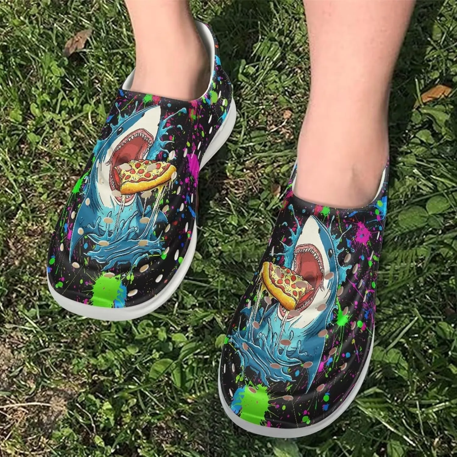 Kids Water Shoes for Boys Girls Cartoon Quick-Dry Water Sandals Slip-On for Swimming, Beach & Garden Play
