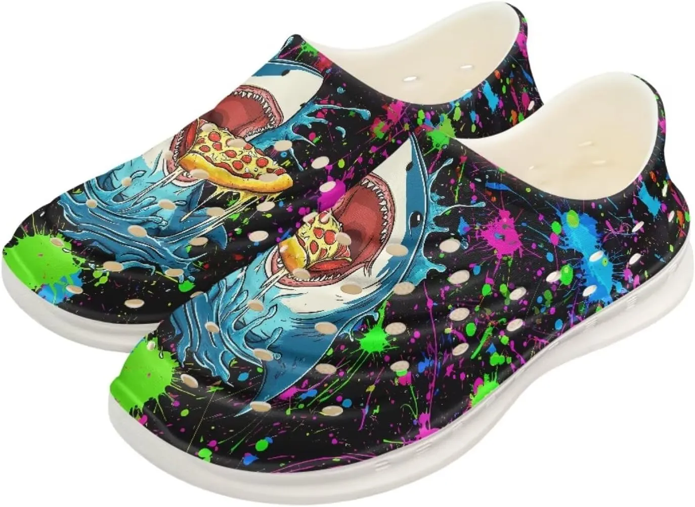 Kids Water Shoes for Boys Girls Cartoon Quick-Dry Water Sandals Slip-On for Swimming, Beach & Garden Play