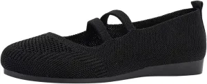 Ladies Fashion Solid Color Breathable Knitting Comfortable Flat Casual Shoes Toddler Casual Loafers Flat Shoes