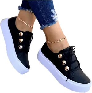 Ladmiple Shoes For Women Sneakers Trendy Low Top Slip On Casual Canvas Walking Shoes Dressy Summer Fashion Flats Loafers