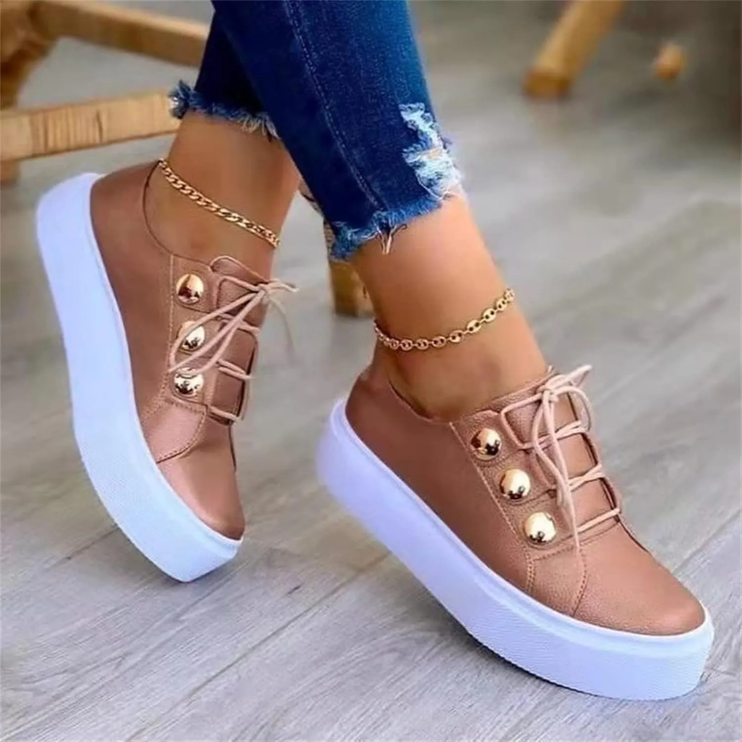 Ladmiple Sneakers For Women Slip On Wide Width Canvas Shoes Fashion Casual Dressy Summer Low Top Flats Walking Loafers