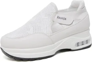Ladmiple Sneakers For Women Walking Shoes Comfortable Slip On Casual Canvas Shoes Dressy Summer Fashion Flats Loafers