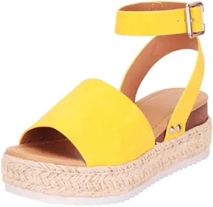Lady Bandage Wedge Sandals for Women Summer Sandals Open Toe Platform Sandals