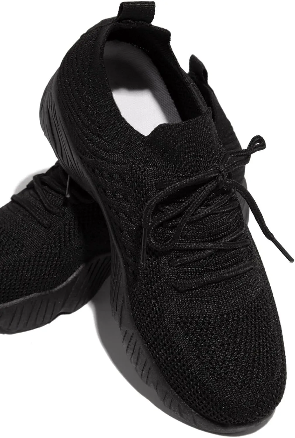 Lausiuoe Sneakers For Women Walking Shoes Comfortable Fashion Lightweight Casual Mesh Slip On Sneakers for Running Gym