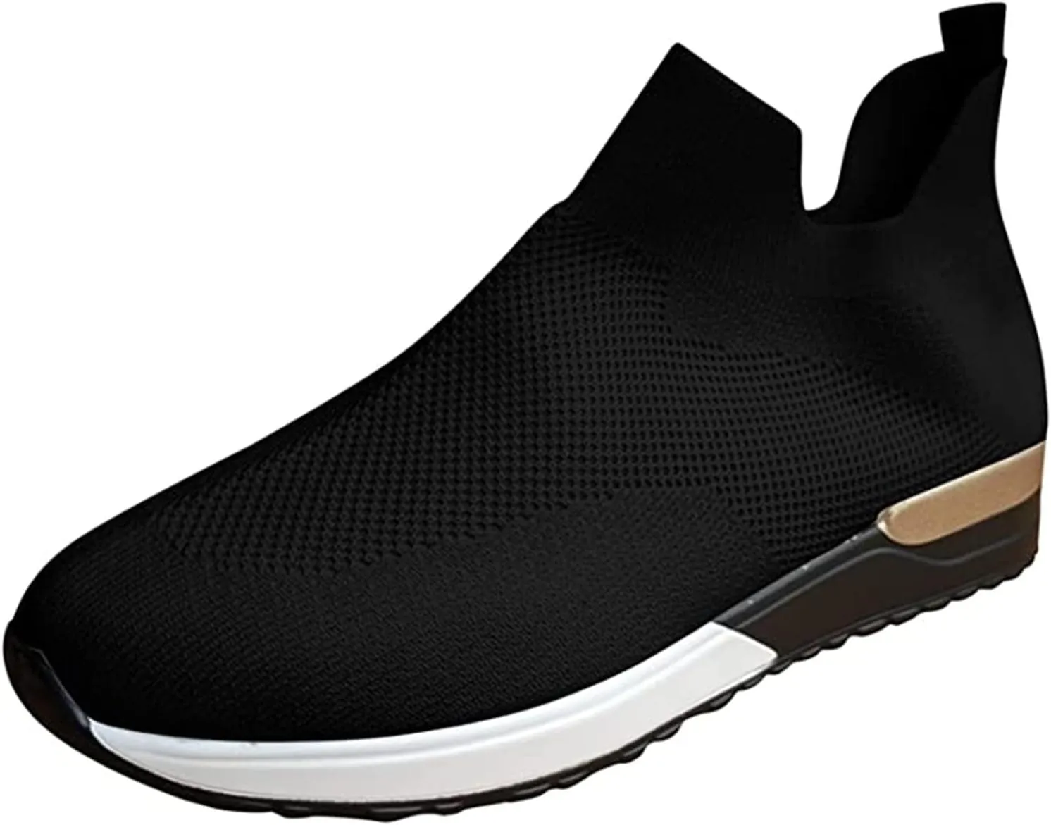 Lausiuoe Sneakers For Women Walking Shoes Comfortable Fashion Lightweight Casual Mesh Slip On Sneakers for Running Gym