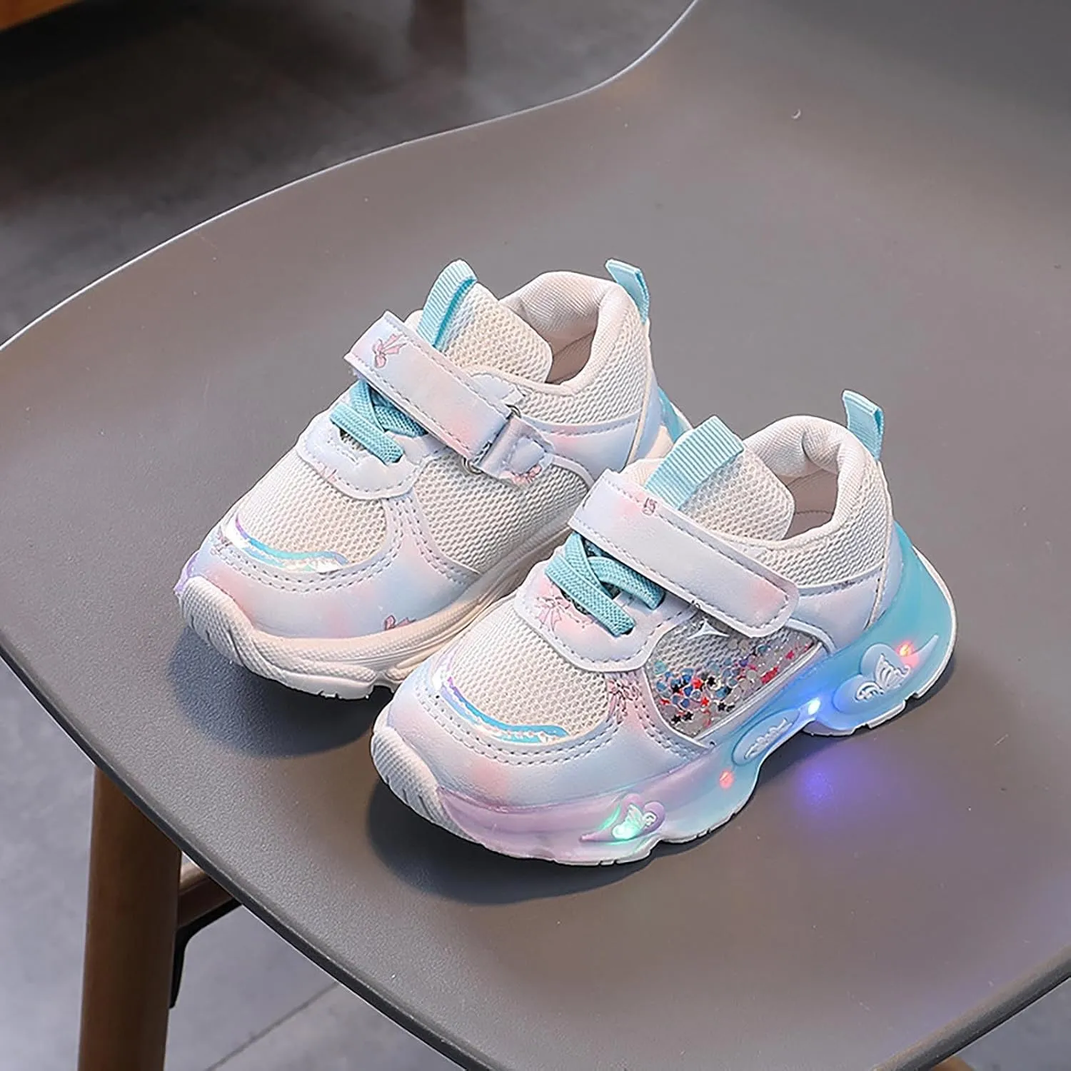 Light Up Shoes for Toddler for Boys Girls Baby Infant Led Flashing Mesh Breathable Adorable Running Sneakers