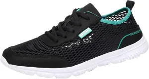 Lightweight Arch Support Sneakers for Men Breathable Elastic Fly Woven Mesh Sneaker Men's Business Casual Shoes