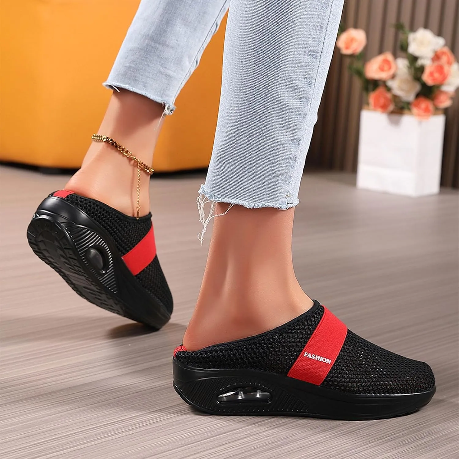 Lightweight Non Slip Sneakers for Men Breathable and Light Outdoor Comfy Walking Shoe Comfortable Stretch Shoes