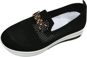 Loafers for Women Trendy Mesh Knit Walking Shoes Sock Sneakers Lightweight Comfy Breathable Casual Pull-on Daily Shoe