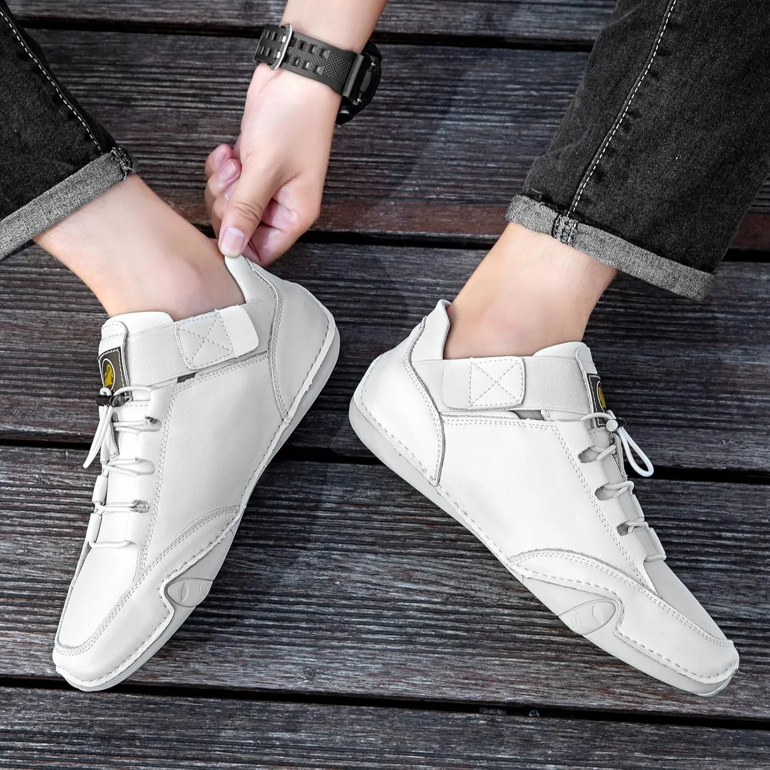 Men Leather Sports Shoes Trendy Design for Active Lifestyles Sneakers Shoe Rack for Men
