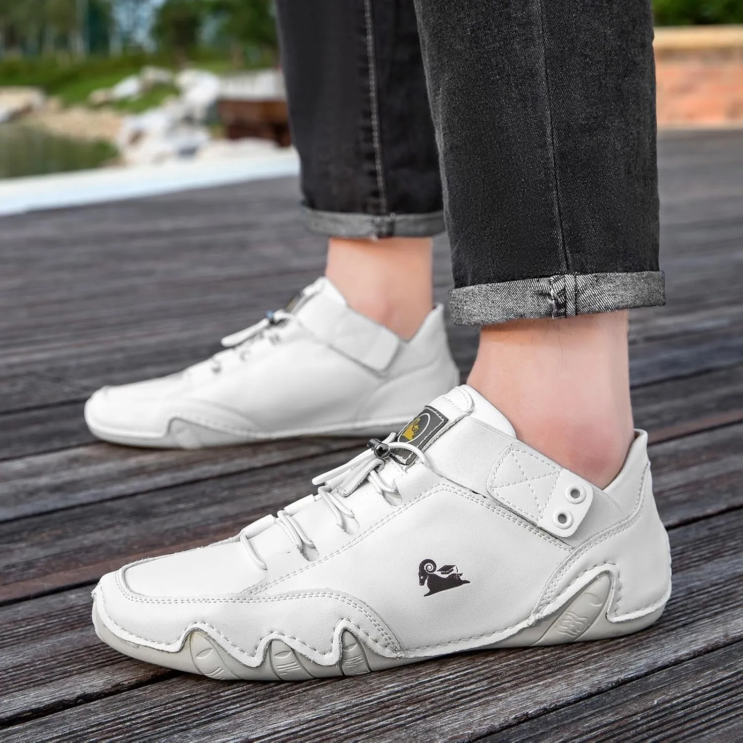 Men Leather Sports Shoes Trendy Design for Active Lifestyles Sneakers Shoe Rack for Men