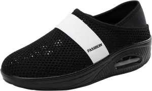 Men Slip on Walking Shoes Air Cushion Casual Dressy Memory Foam Breathable Fashion Sneakers Non Slip Arch Support Cushioning Athletic Running Shoes