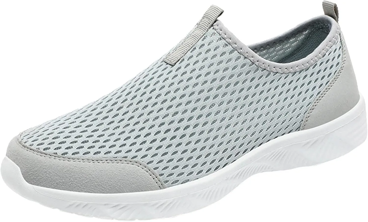 Men Sports Shoes Fashionable Simple and Pure Color Mesh Hollowed Out Breathable Comfortable and Men's Sneaker