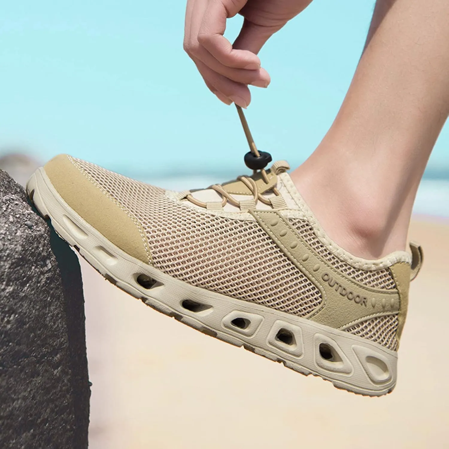 Men Sports Shoes Summer New Pattern Fashion Hollow Mesh Breathable Comfortable Elastic Bland Mens Basketball Sneaker