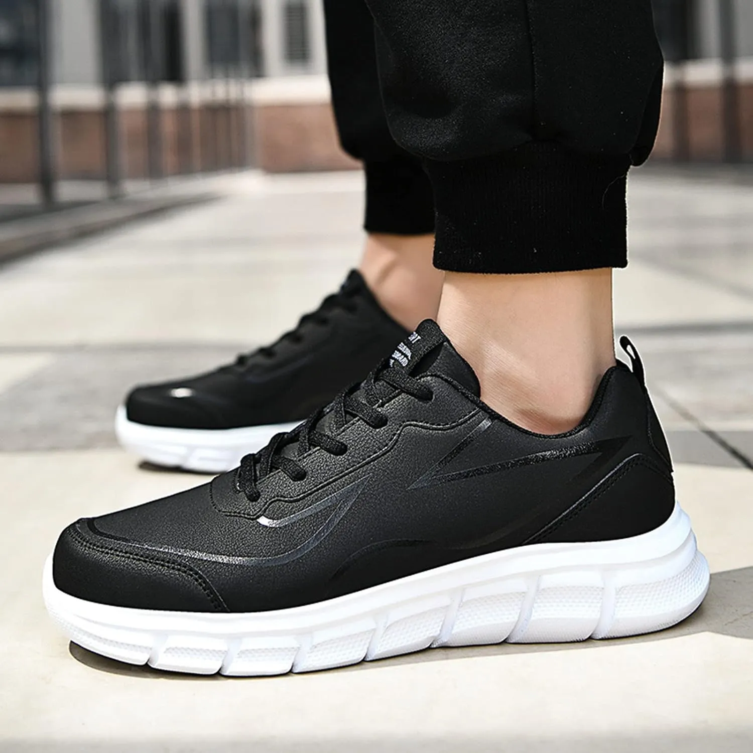 Men's Arch Support Walking Shoes Casual Sneaker Mesh Breathable Walking Shoe Athletic Fashion Sneakers for Men