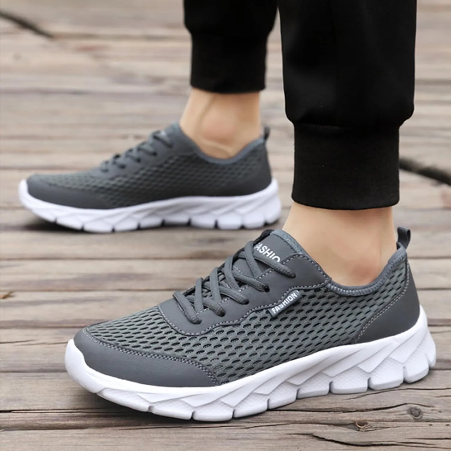 Men's Arch Support Walking Shoes Comfortable Breathable Stretch Canvas Slip On Sneaker Casual Stretch Sneaker