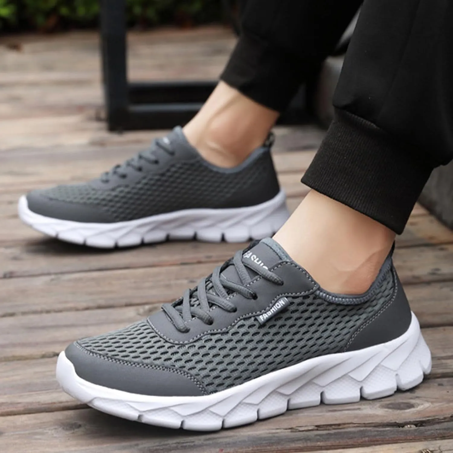 Men's Arch Support Walking Shoes Comfortable Breathable Stretch Canvas Slip On Sneaker Casual Stretch Sneaker
