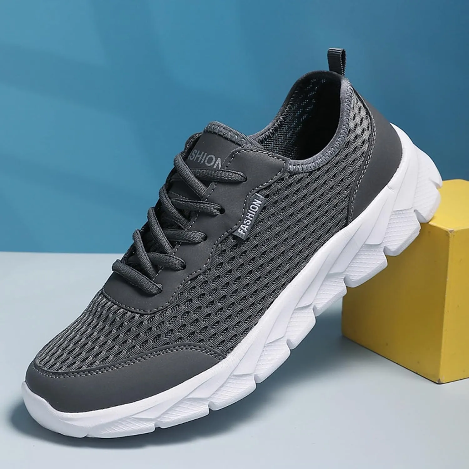 Men's Arch Support Walking Shoes Comfortable Breathable Stretch Canvas Slip On Sneaker Casual Stretch Sneaker