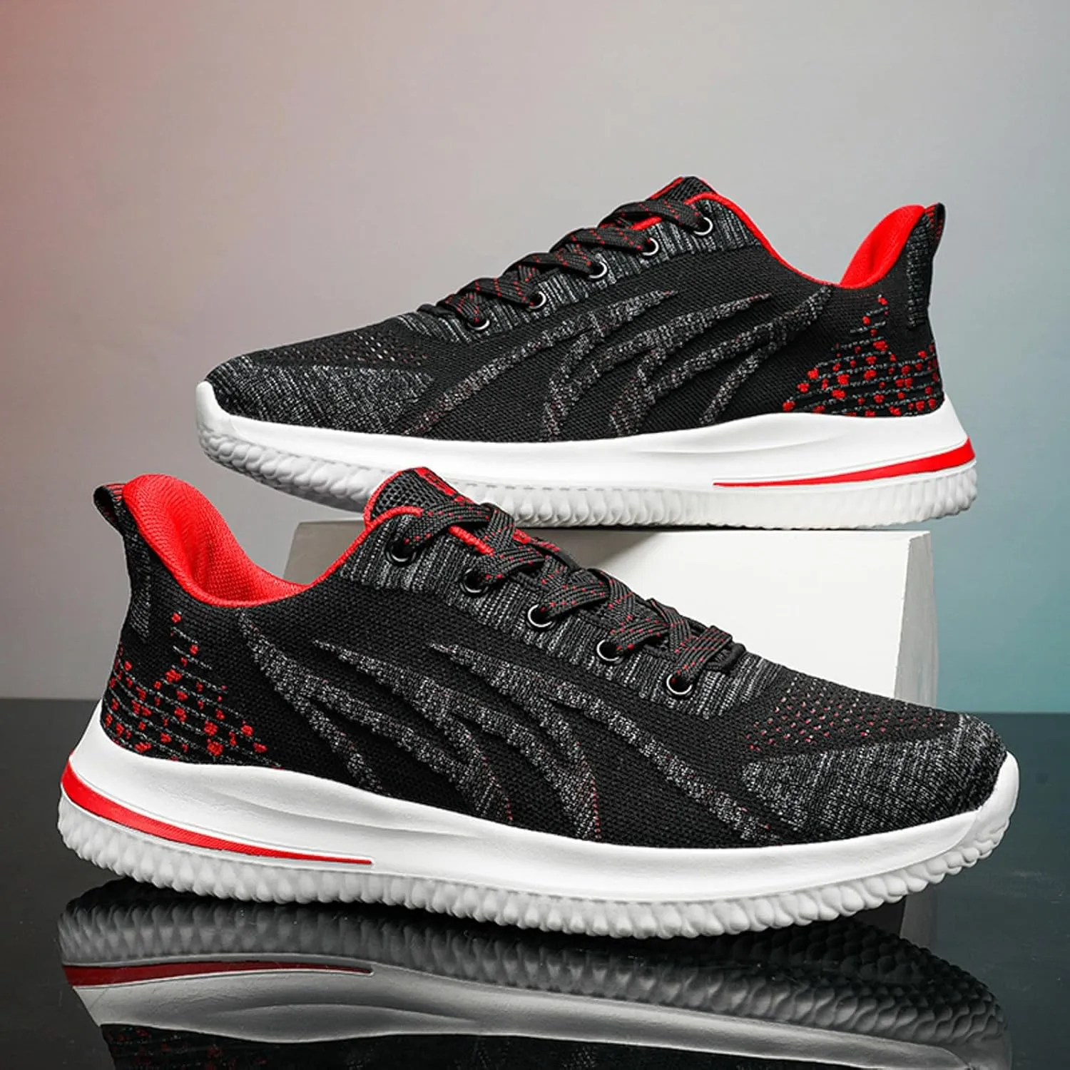 Men's Breathable Barefoot Shoes Casual Sneaker Mesh Breathable Walking Shoe Lightweight Diabetic Shoes for Men