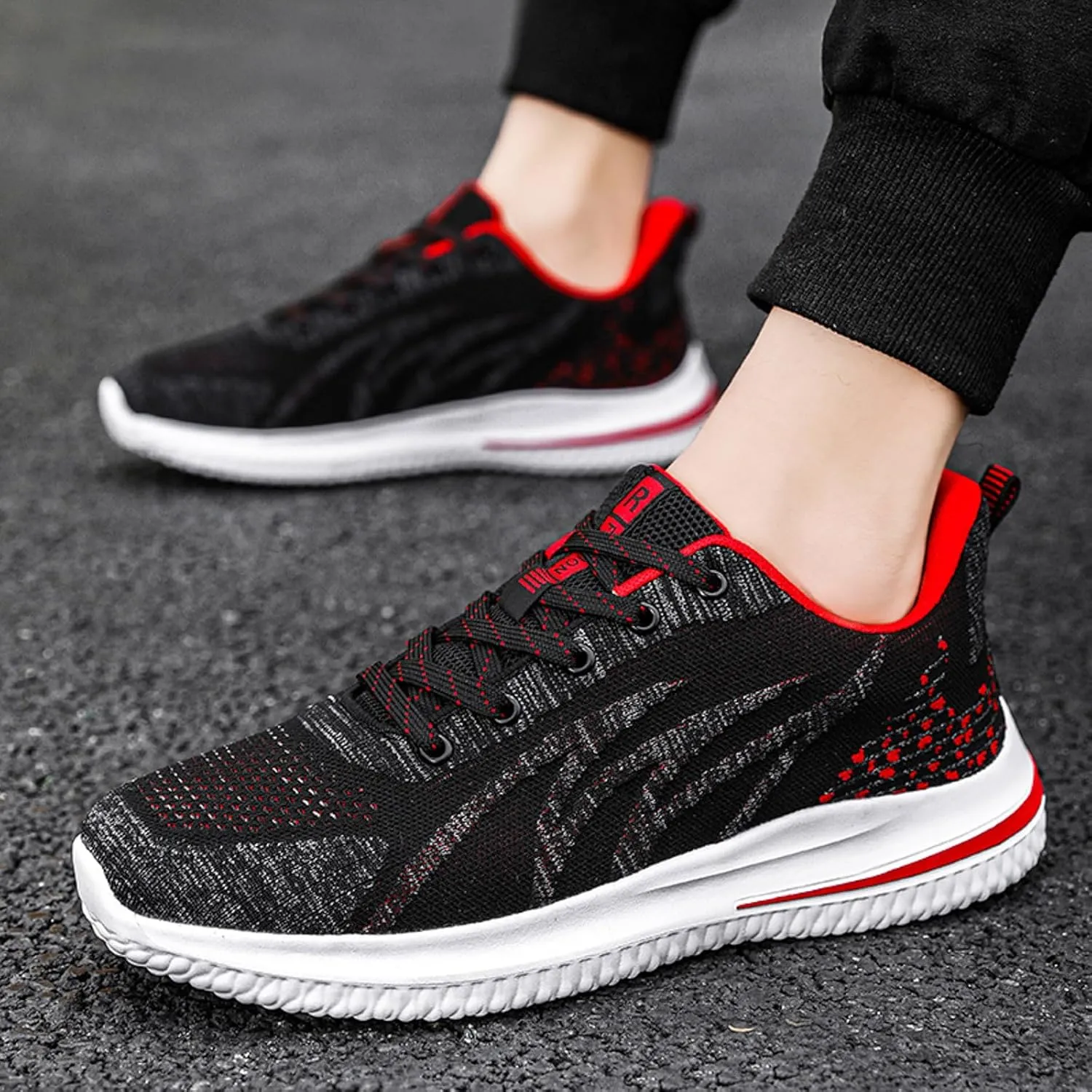 Men's Breathable Barefoot Shoes Casual Sneaker Mesh Breathable Walking Shoe Lightweight Diabetic Shoes for Men
