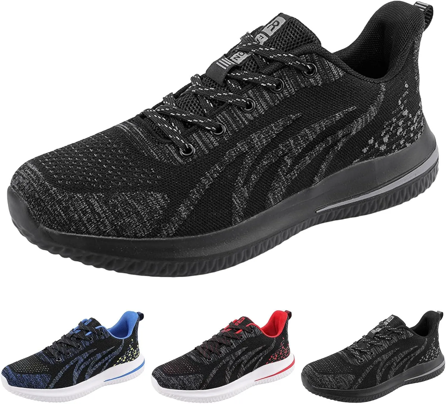 Men's Breathable Barefoot Shoes Casual Sneaker Mesh Breathable Walking Shoe Lightweight Diabetic Shoes for Men